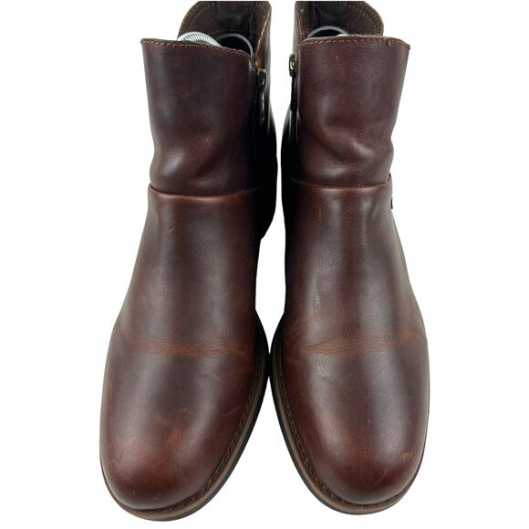 Timberland Women's Chelsea Boots Size US 8 Beckwith Leather Block Ankle Brown - Picture 3 of 13